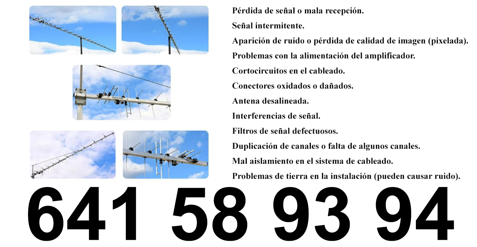 Reparacion de antenas instalacion Antenas Parabolicas Yécora/iekora